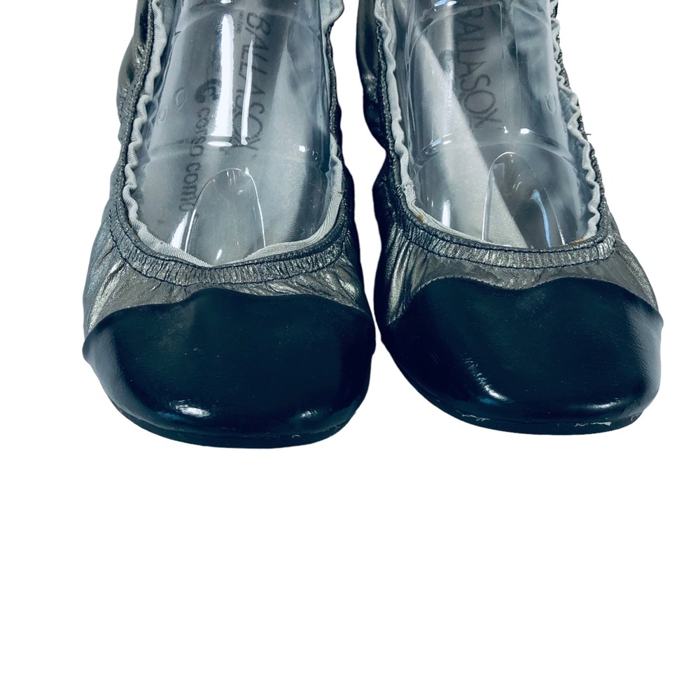 Ballasox by Corso Como Women Black & Silver 2 Tone Prince Ballet Flats US 10 - Picture 3 of 10